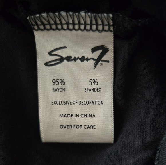 SEVEN 7 Women's Black & White Long Sleeve Top - XL - Picture 5 of 6